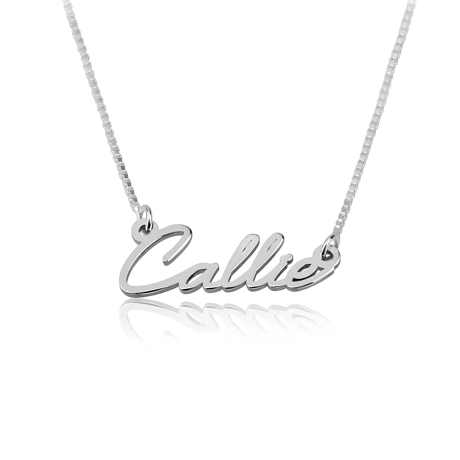 Custom Handwritten Name Necklace  Personalized Sterling Silver or Gold Plated Nameplate Jewelry  Delicate Custom Name Chain Gift for Women or Girls
