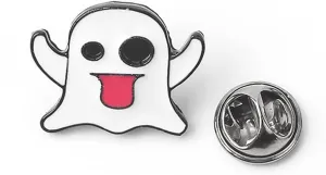 Cute Boo Ghost Brooch Pin Kawaii Horror Ghost Enamel Pins for Backpacks Clothes Hat Pins Little Funny Brooches Lapel Pins Decoration Accessories for Women Teen Girls Halloween Festive Party Jewelry