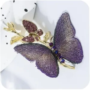 CZ Rhinestone Butterfly Brooch Pin for Women Classic Animal Insect Brooches for Wedding Party Sparkly Crystal Butterfly Suit Jewelry Gifts