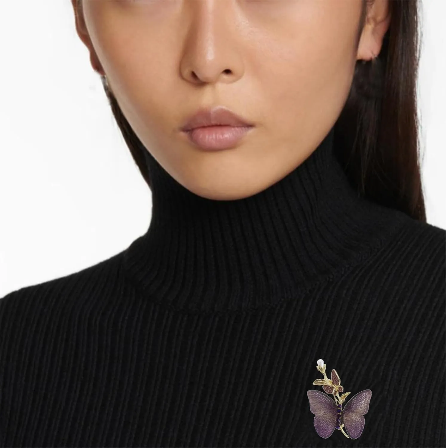 CZ Rhinestone Butterfly Brooch Pin for Women Classic Animal Insect Brooches for Wedding Party Sparkly Crystal Butterfly Suit Jewelry Gifts