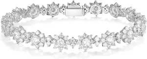 D Color VVS1 Clarity Moissanite and Genuine Sapphire/Emerald Tennis Bracelets for Women 2.22ct-10.45ct, Solid 925 Sterling Silver, Anniversary Wedding Valentines Jewelry for Her, Length 5.9-7.5 Inch(15-19cm)