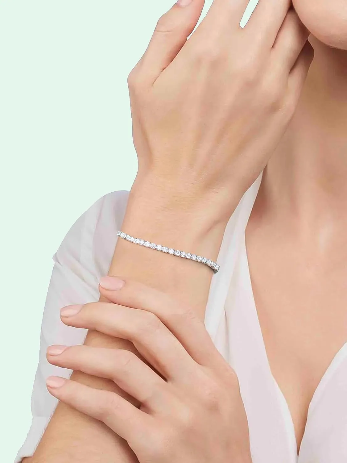 D Color VVS1 Clarity Moissanite and Genuine Sapphire/Emerald Tennis Bracelets for Women 2.22ct-10.45ct, Solid 925 Sterling Silver, Anniversary Wedding Valentines Jewelry for Her, Length 5.9-7.5 Inch(15-19cm)