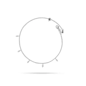 Dangling Marquise Diamond Anklet
