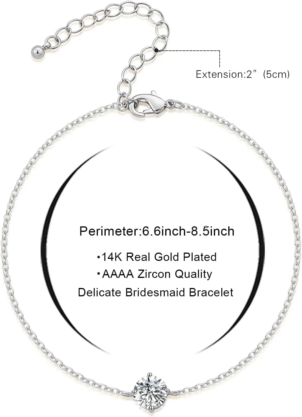 DHQH Bridesmaids Gift Set of 6 or 4 Bridesmaid Bracelet 18K Gold Plated Knot Bracelet I Couldnt Tie a Knot Without You Wedding Bridesmaid Proposal Bracelets Jewelry Gifts for Women
