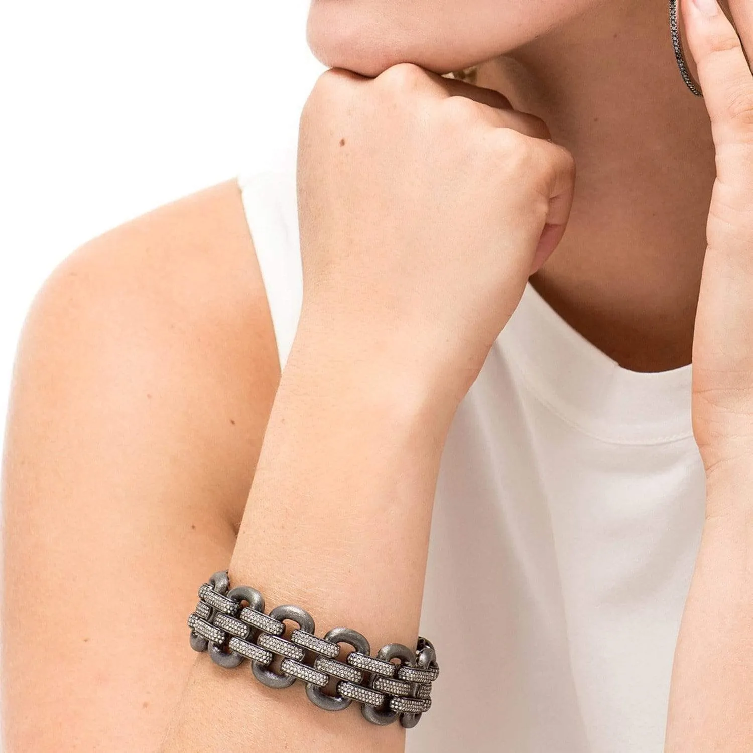 Diamond Anchor Bracelet