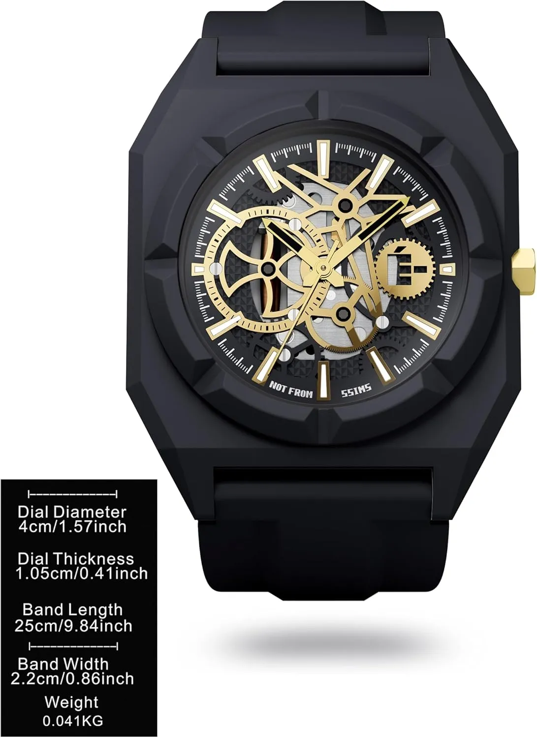 doubl-Standard SKLTON Fashion Watch for Men & Women, Waterproof Quartz Design, Perfect for Fashion Trendsetters, Stylish Watch to Match Outfits