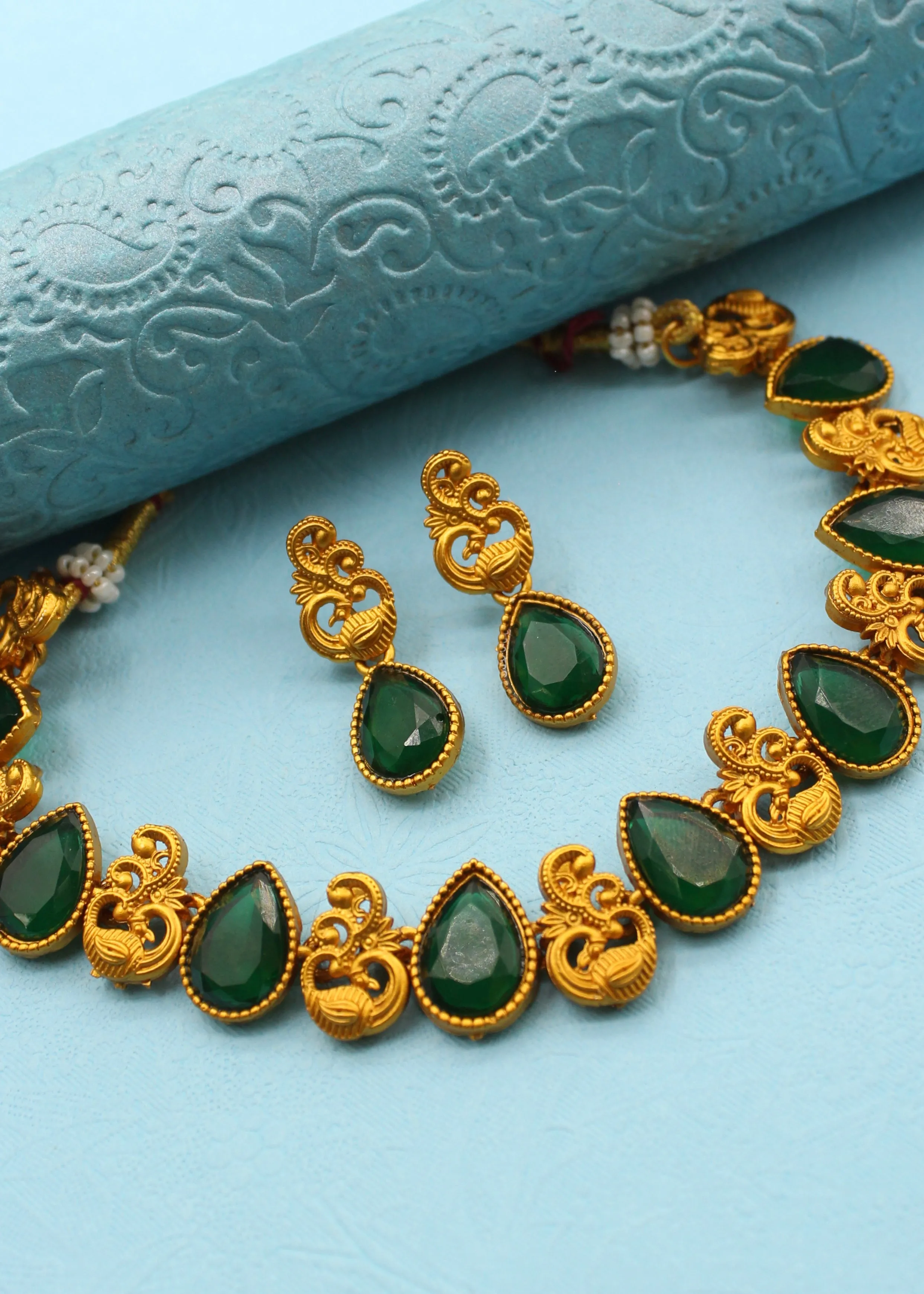 DROPLET DESIGNER MATTE NECKLACE