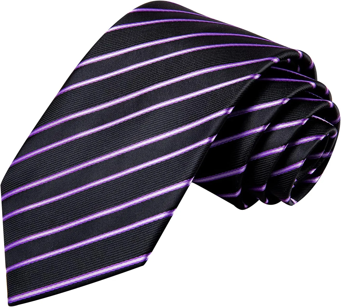 Dubulle Mens Paisley Striped Tie and Handkerchief Cufflinks Tie Set for Men Wedding Business Formal