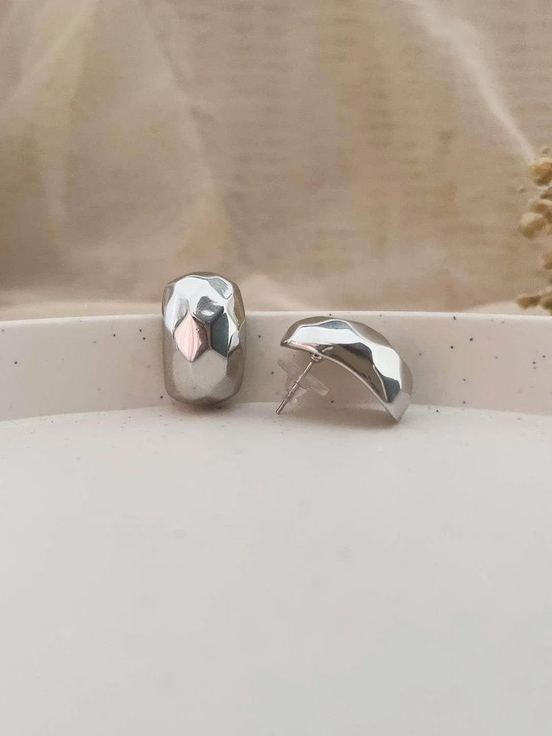 Elegant Half Round Shape Hanging Earrings