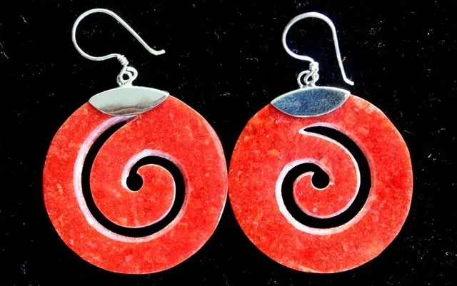 Elegant Hand-Made 925 Sterling Silver Earrings with Intricate Scroll Design from Bali - Perfect for Any Occasion