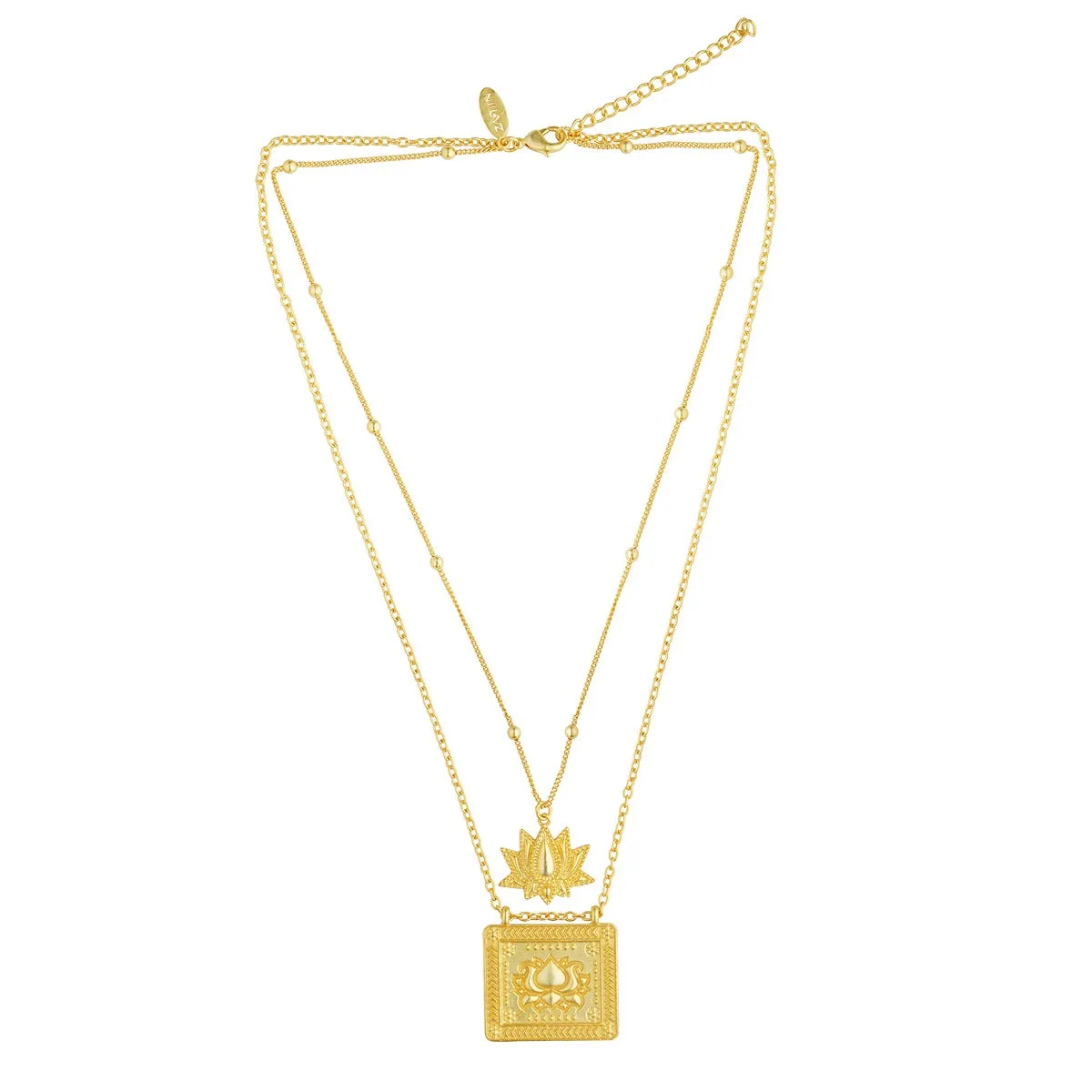 Embrace Change Lotus Pre-layered Necklace