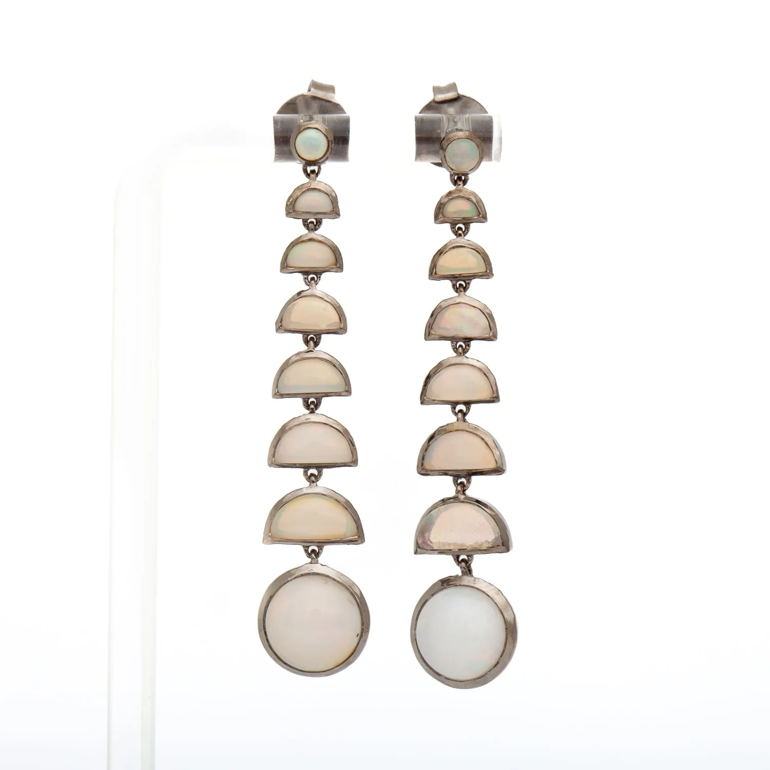 Ethiopian Opal Ballbearing Earrings