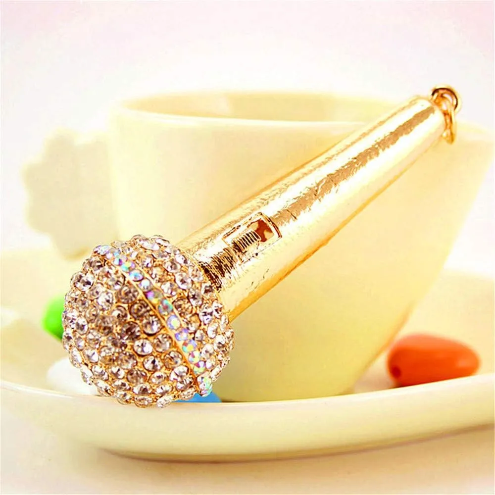 Fashion Yellow Pineapple Rhinestone Alloy Resin Women Car or Bag Keychain