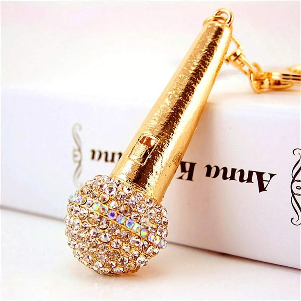Fashion Yellow Pineapple Rhinestone Alloy Resin Women Car or Bag Keychain