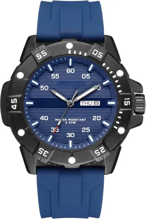 findtime Mens Watches Black Army Military Stylish Designer Watch Silicone Strap Luminous Analog Display with Second Hand Glowing Easy to Read Dial