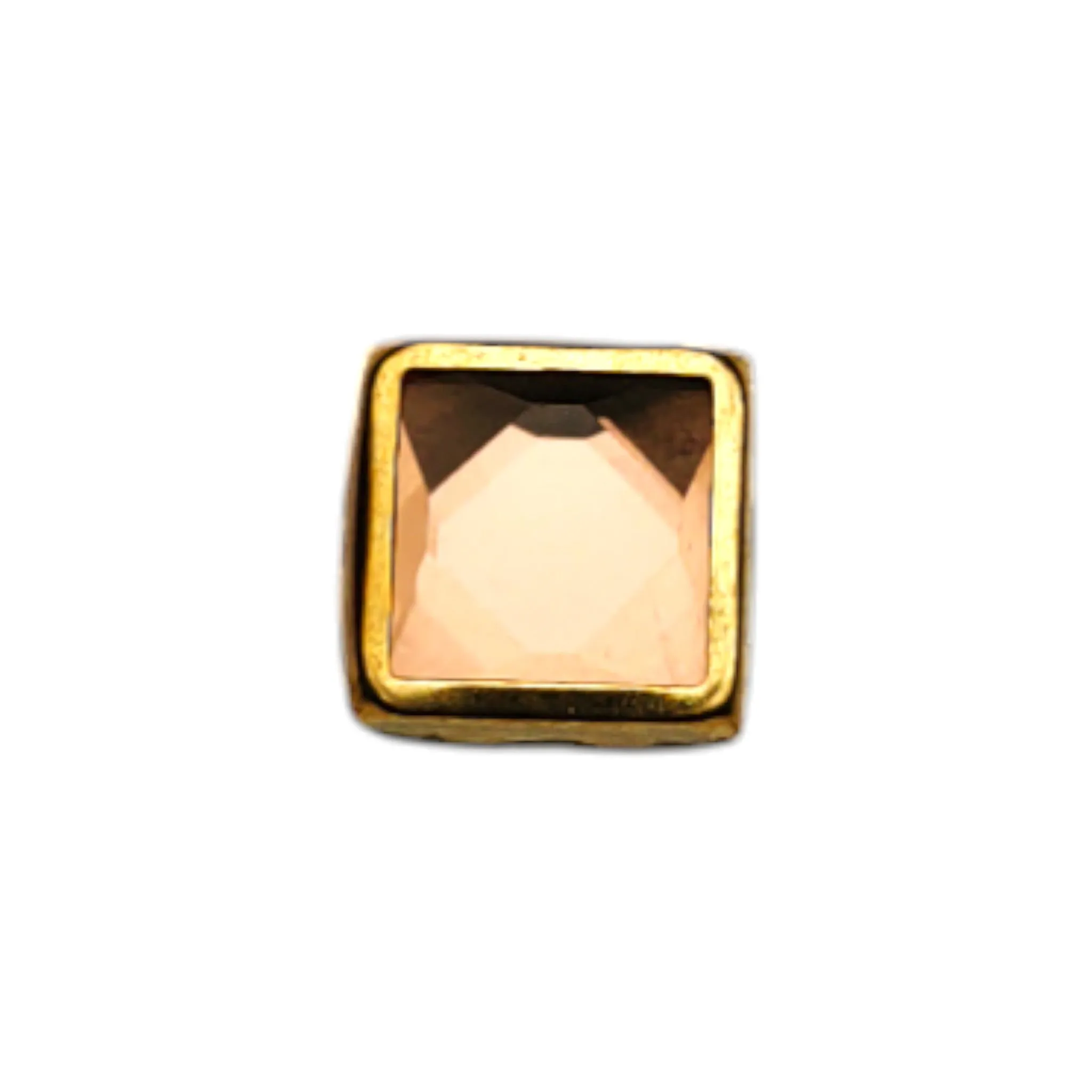 Flat-back Hotfix Golden Metal Collet Rhinestone Beads for Craft or décor - 11698-96