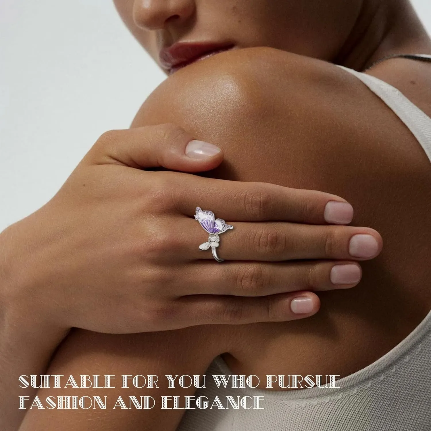 Flowers and Pearl Statement Open Adjustable Rings Dainty Stackable Finger Ornament Silver Jewelry Birthday Wedding Mother's Day Gifts for Women