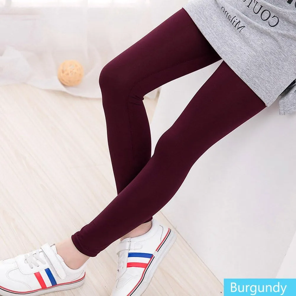 FOMANN Girls Leggings Kids Winter Warm Stretchy Leggings Baby Soft Leggings