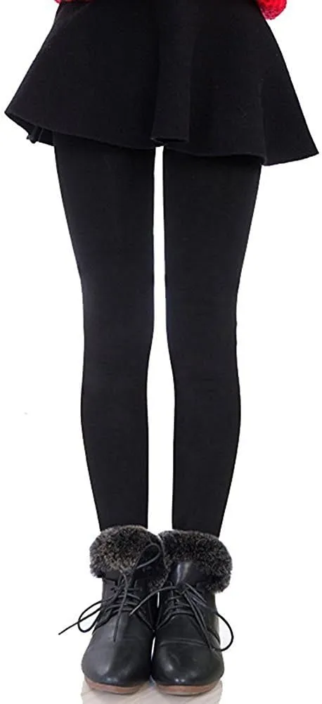 FOMANN Girls Leggings Kids Winter Warm Stretchy Leggings Baby Soft Leggings