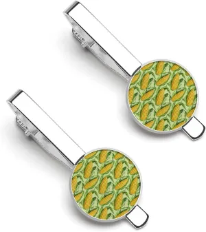 Fresh Corn On The Cob Tie Clips for Men Stylish Neck Tie Bar Ideal Gift for Anniversary Wedding Business