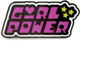 Girl Power Feminist enamel pin metal brooch badge,Creative letter schoolbag accessories decoration brooches badges for backpacks