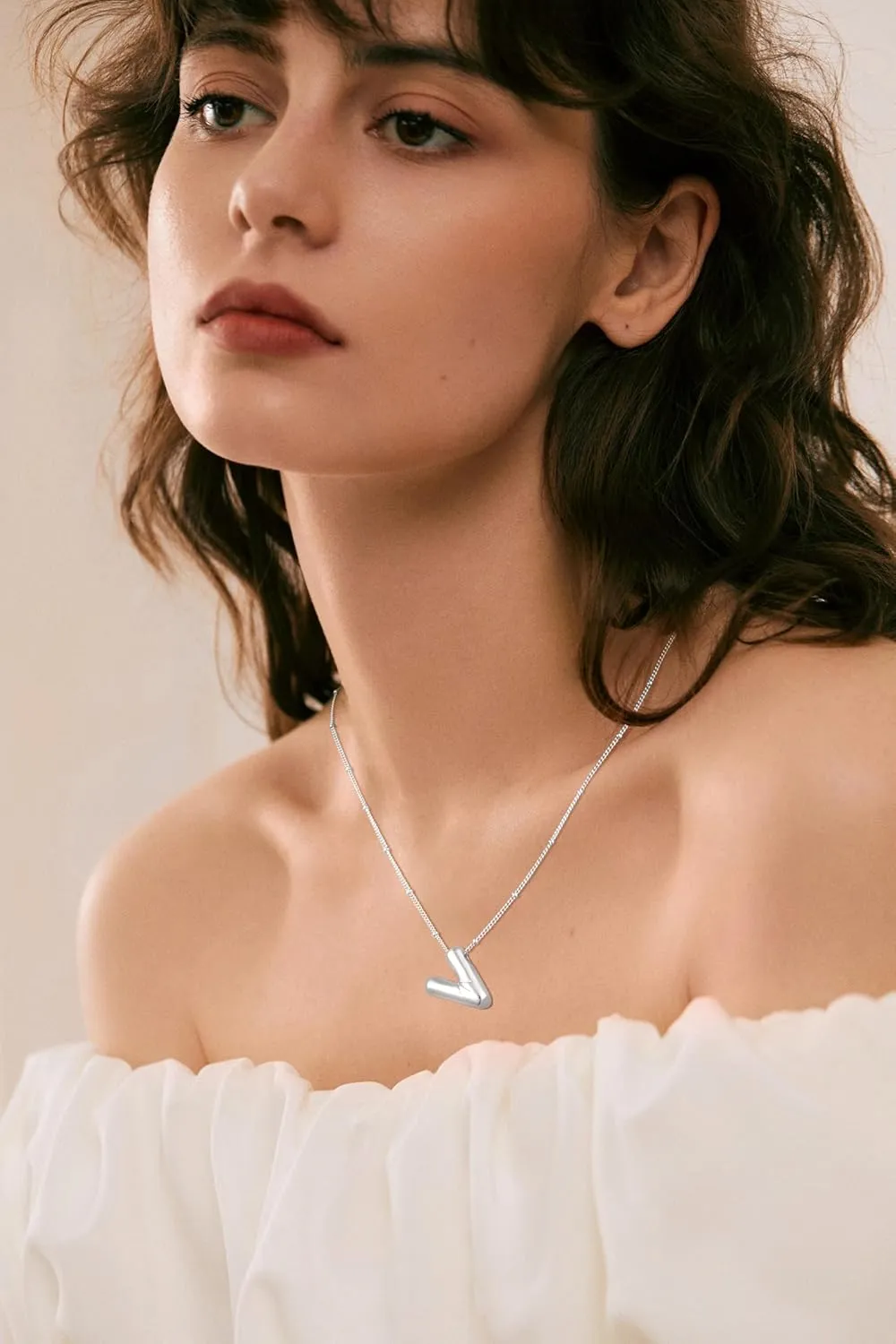 Gold Balloon Letter Necklace for Women, Dainty 14K Gold Plated 3d Initial Necklaces, Trendy Hypoallergenic Name Pendant Cute Balloon Alphabet Necklace Jewelry Gifts for Mom Lover