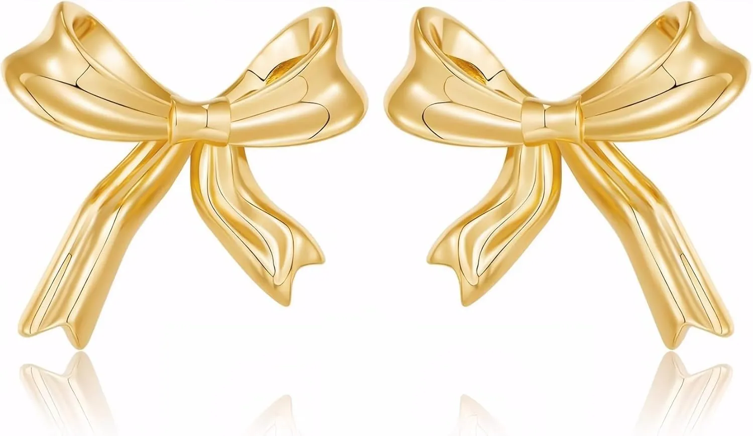 Gold Bow Earrings for Women, Long Tassel Chain Drop Earrings, Trendy Small Bow Earrings, Ribbon Waterfall Dangling Earrings, Pearl Bow Earrings, Sparkly Elegant Bowknot Preppy Jewelry Gifts for Women