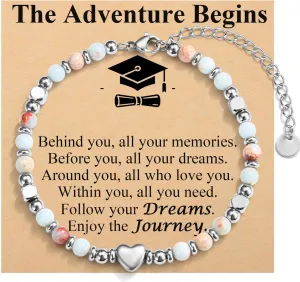 Graduation Gifts for Girls Graduate Bracelet for Her Teen Girl Gift Class of 2025, 5th, 8th, High School, Middle School, College