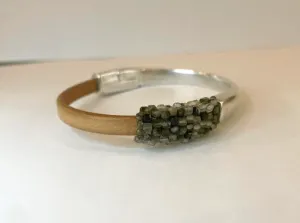 Green Amethyst w/Green Hematite Bracelet