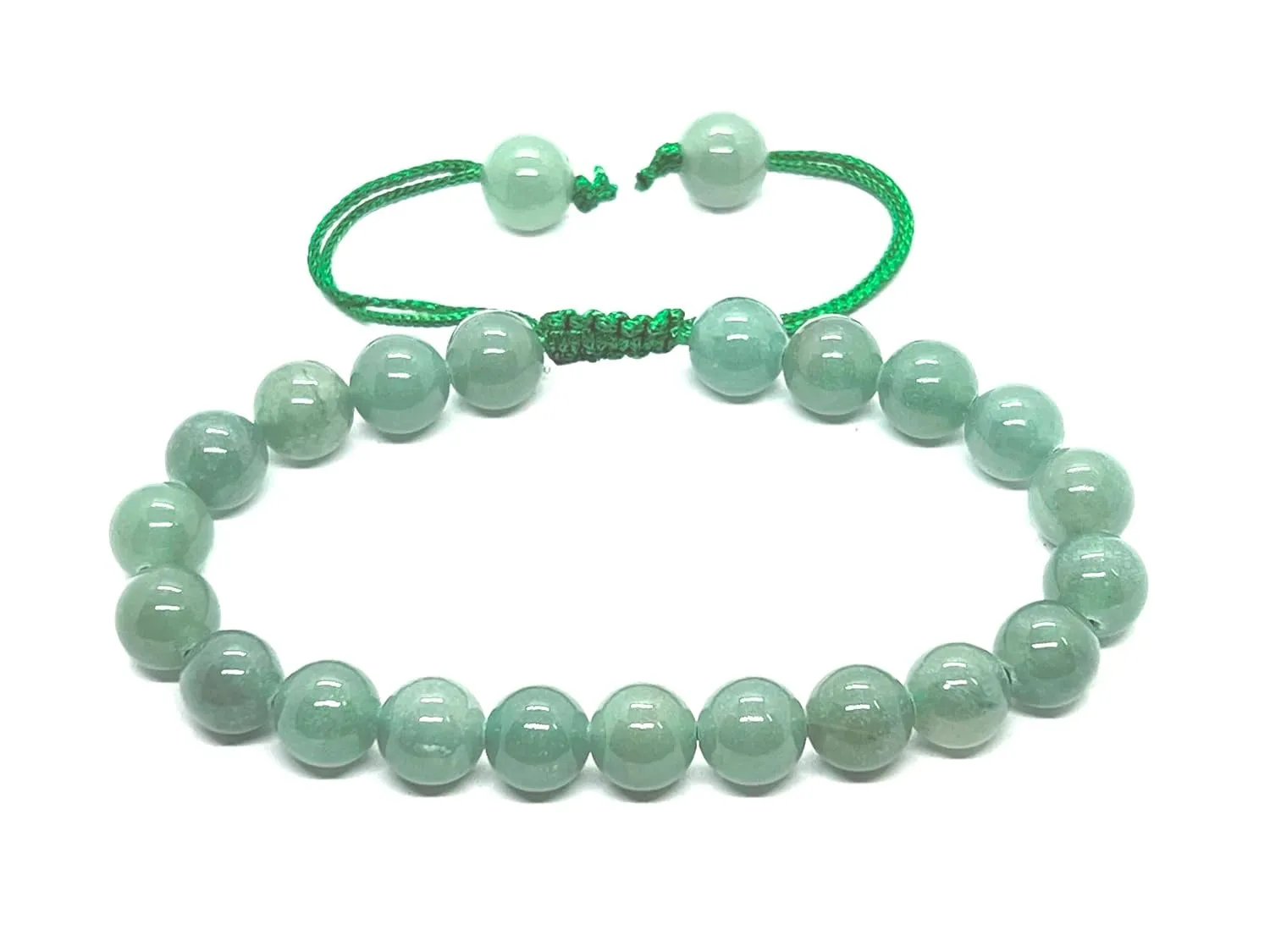 Green Aventurine Crystal Bracelet for Women Men - A  Grade Adjustable 8mm Healing Crystal Stone Beaded Bracelet Pulseras Para Hombres Mujer Stocking Stuffers