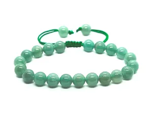 Green Aventurine Crystal Bracelet for Women Men - A  Grade Adjustable 8mm Healing Crystal Stone Beaded Bracelet Pulseras Para Hombres Mujer Stocking Stuffers