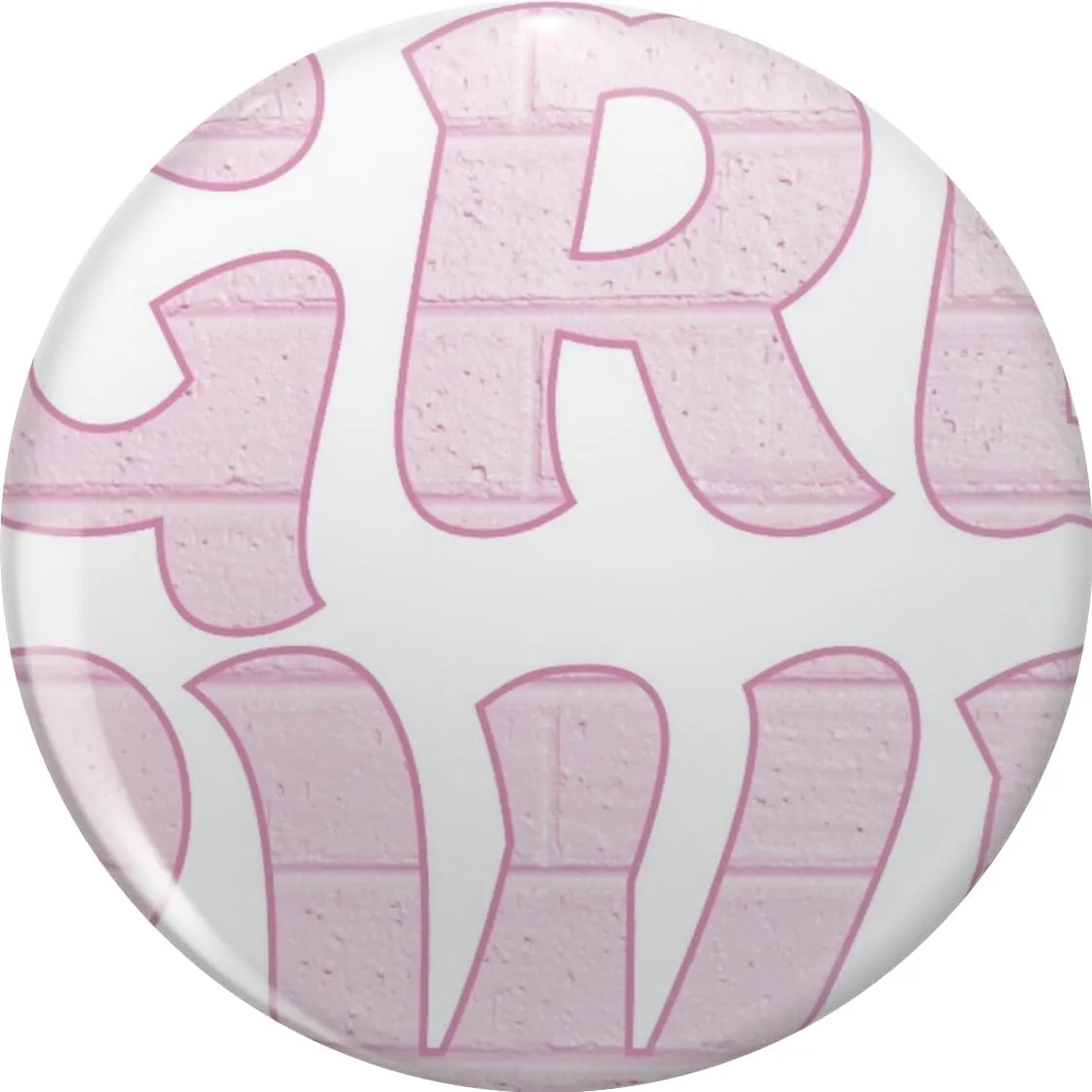 GRL PWR Girl Power Pin Lapel Pin Cute Brooch Pins Badges 0.75"