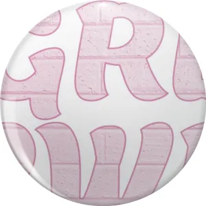 GRL PWR Girl Power Pin Lapel Pin Cute Brooch Pins Badges 0.75"