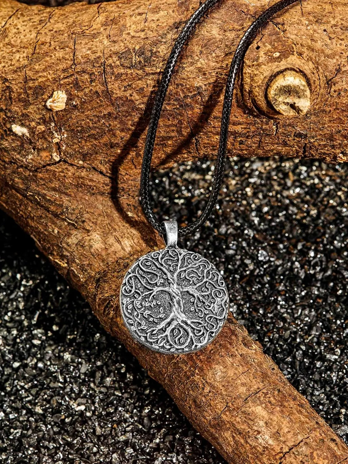 HAQUIL Viking Celtic Wiccan Tree of Life Pendant Necklace, Tree of Life Jewelry Gifts for Men and Women
