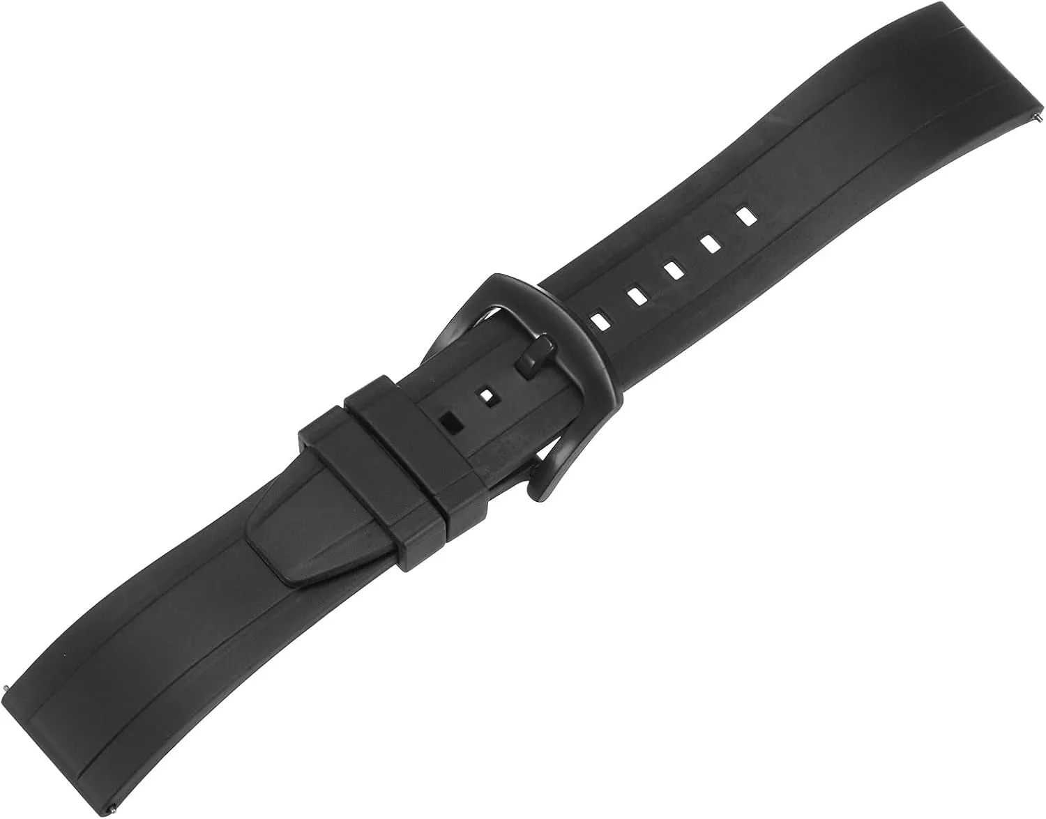 HARFINGTON Rubber Watch Band Quick Release Soft Fluororubber Replacement Watch Strap with Stainless Steel Buckle for Men Women