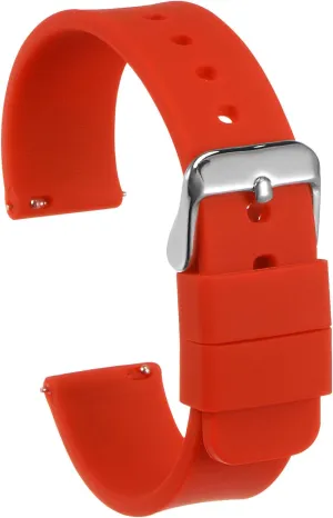 HARFINGTON Silicone Watch Band Soft Rubber Replacement Watch Strap with Stainless Steel Buckle for Men Women