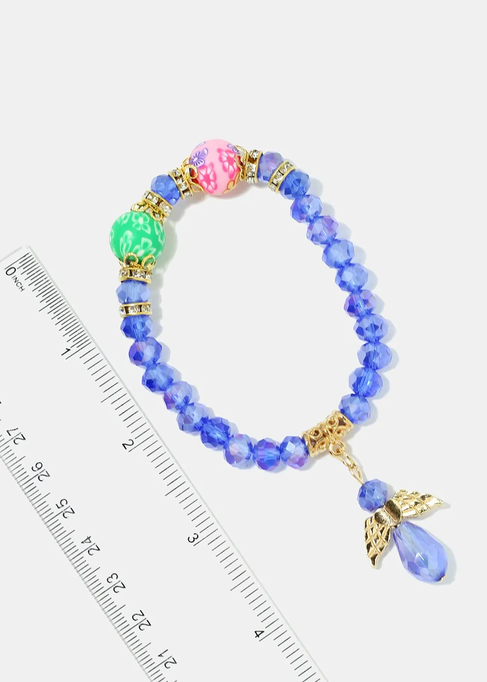Heart & Wings Bead Bracelet