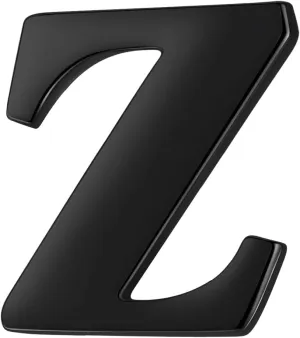 HONEY BEAR Initial Alphabet Letter Lapel Pins Collar Badge Brooches for Mens/Womens Shirt Dress Decoration Black