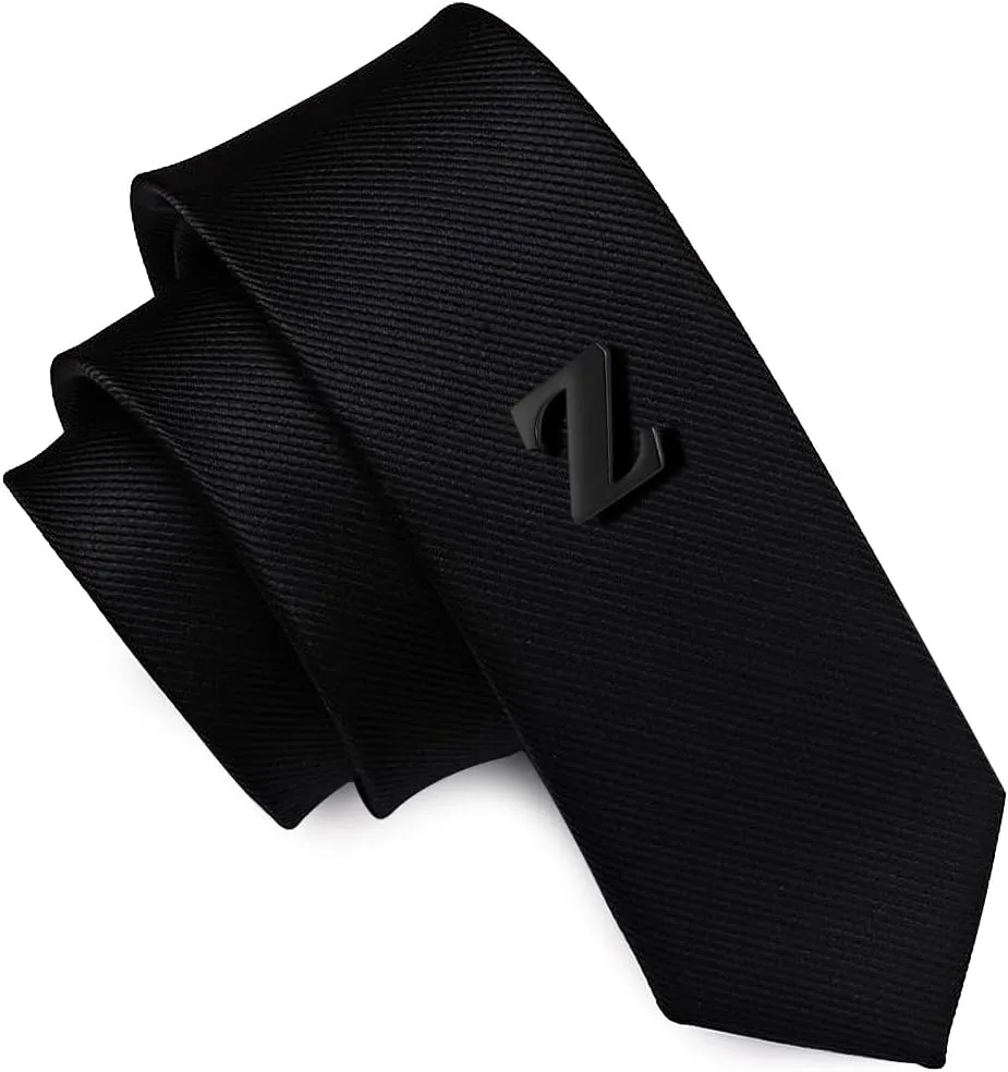 HONEY BEAR Initial Alphabet Letter Lapel Pins Collar Badge Brooches for Mens/Womens Shirt Dress Decoration Black