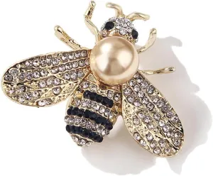 Honey Bee Brooch And Pins for Women Fashion Bee Gifts, Gold
