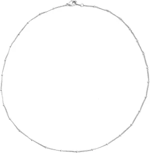 Honeycat Thin Satellite Beaded Chain Choker Necklace (14", 15", 16", 17", 18") in Gold, Rose Gold, or Silver | Minimalist, Delicate Jewelry
