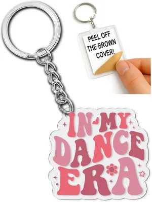In My Dance Era Keychain - Trendy Acrylic Keychain for Dancers & Dance Lovers - Fun Gifts for Dance Teachers, Students, Performers & Enthusiasts - Stylish & Durable 2 Inch Accessory