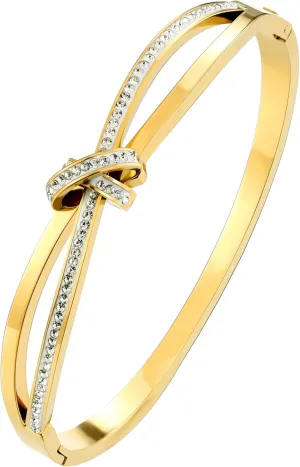 Infinity Bracelet for Women Gold Oval Bangle Solid Plain Polished Bangle Bracelet