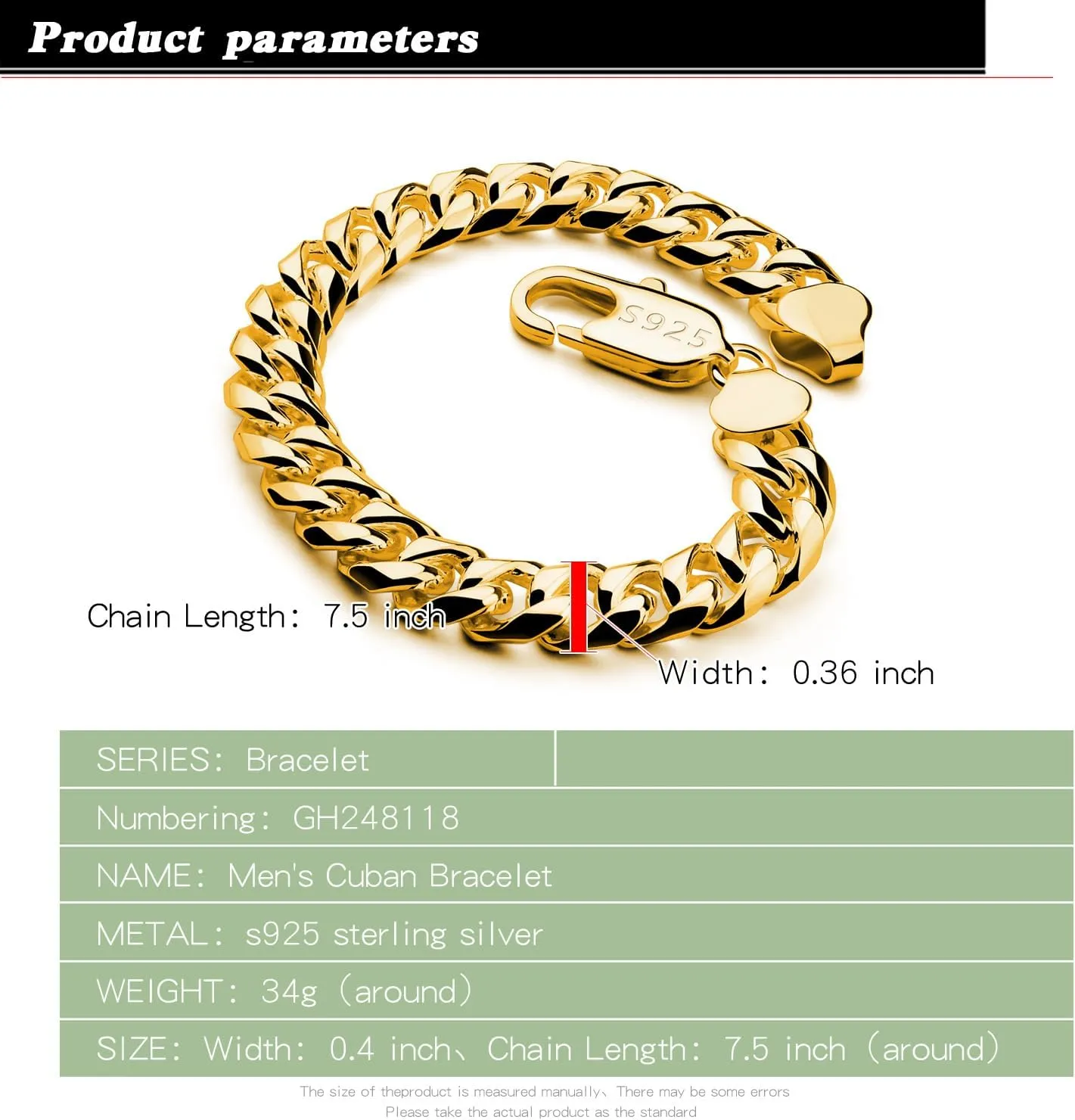 Italian Men 925 Sterling Silver Bracelet 8-10-12MM Solid Miami Cuban Link Curb Chain 7" 7.5" 8" 8.5" 9" 9.5" 10" Bangle Man Jewelry Gift