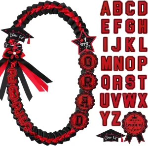 JenPen Graduation Leis Class of 2025 Grad Ribbon Double Braided Necklace Handmade Honor Cords for College Congrats Grad Gifts Party Supplies Gifts Accessories
