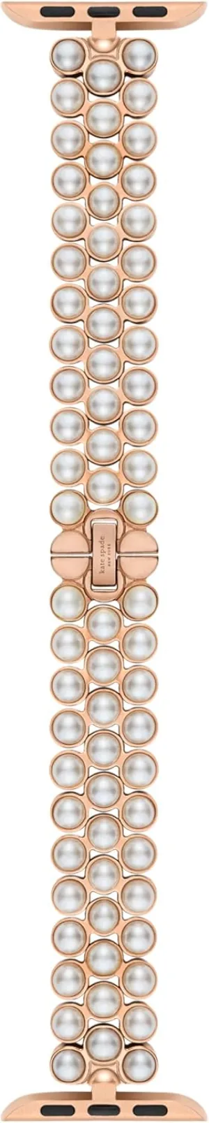 Kate Spade New York Designer Interchangeable Stainless Steel Band Compatible with Your 38/40/41mm Apple Watch Series 9/8/7/6/5/4/3/2/1/SE