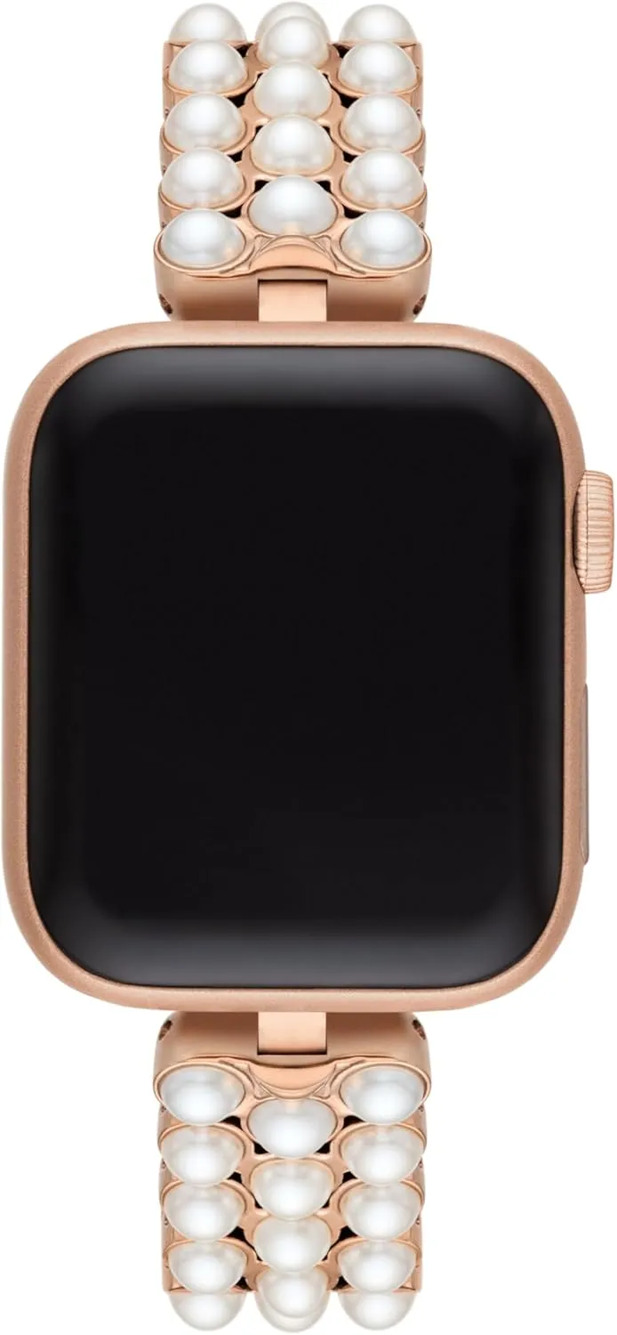 Kate Spade New York Designer Interchangeable Stainless Steel Band Compatible with Your 38/40/41mm Apple Watch Series 9/8/7/6/5/4/3/2/1/SE