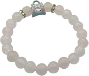 Kawaii Bracelets Crystal Beads Bracelet Cute Cartoon Elastic Beaded Pearl Bracelets Jewelry Bracelet Gift for Fashion Anime Cartoon Accessories for Ladies Women Bff Friendship Wife Birthday Gift