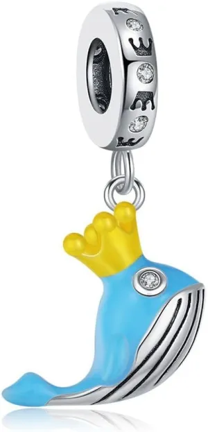 KEQ 925 Sterling Silver Crab Owl and Turtle Seashell Marine Animals Dangle Charm for Bracelets & Necklaces Pendant for Beach Charms Bead Dangle Charm Birthday Jewelry Gift for Women
