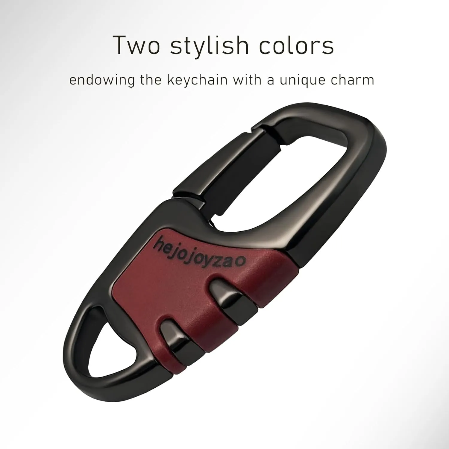 Keychain Clip Car Key Chain Hooks with 4 Heavy Duty Key Rings and 1 D Ring,Carabiner Keychain for Men and Women